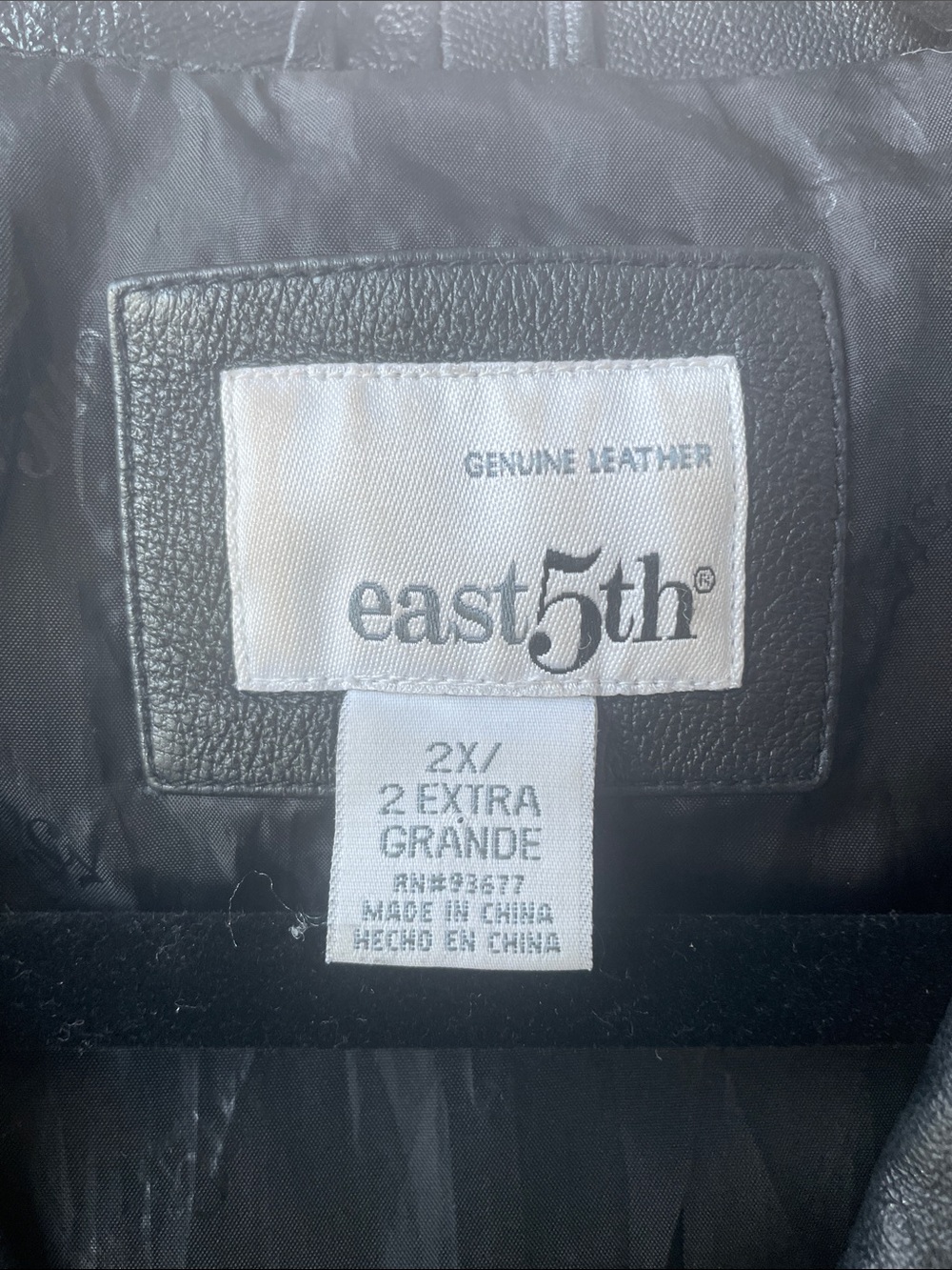 East 5th Vintage EUC Full Zip Leather Jacket - Picture 12 of 14
